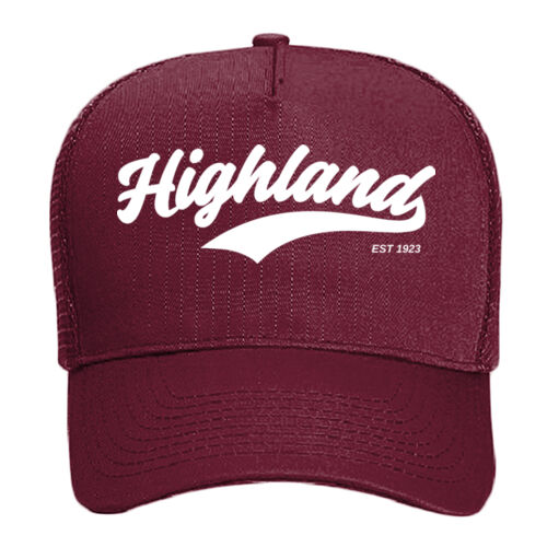 HC - Adult 5 Panel Mid Profile Mesh Back Trucker Hat Thumbnail